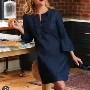 Draper James light wash chambray dress, size 14